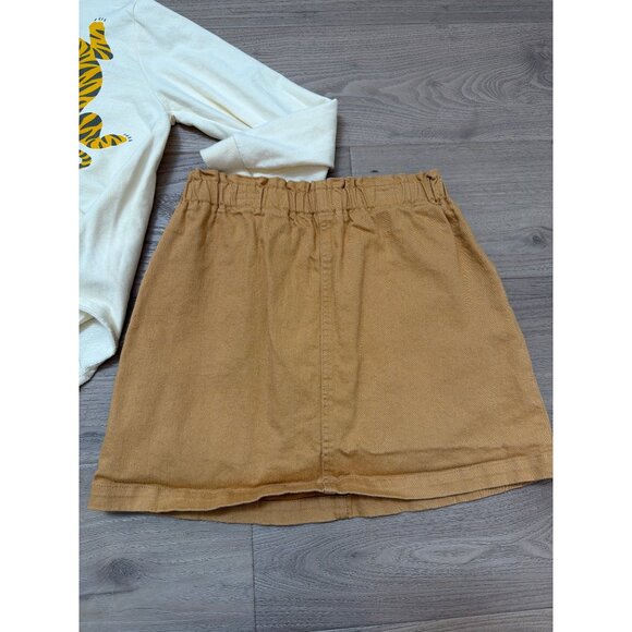 Finding Foxtale Girls 2-Piece Animal Print Shirt & Skirt Set Size 12 Cotton Blen - Picture 2 of 6